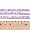 Frosted Crackle Glass Beads Strands GLAA-U001-4mm-M04-4