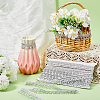 15 Yards Filigree Polyester Lace Fringe Trim OCOR-WH0089-13B-4