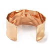304 Stainless Steel Textured Wide Open Cuff Bangles for Women BJEW-Z067-01G-02-3