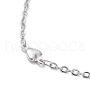 Non-Tarnish 304 Stainless Steel Heart Link Chain Necklace NJEW-K249-09P-2