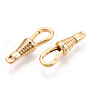 Brass Lobster Claw Clasps X-KK-N254-21G-2