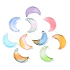 50Pcs Gradient Color Glass Pendants GLAA-FS0001-48-3