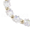 Glass Bear Beaded Stretch Bracelets for Women BJEW-JB10671-3