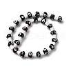 Handmade Evil Eye Lampwork Beads Strands LAMP-S069-01A-02-4