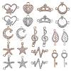 22Pcs Mixed Shape Alloy Pendant & Charm Connector JX223A-1