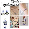  Handmade Evil Eye Lampwork European Beads LAMP-NB0001-70A-6