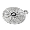 Alloy with Enamel Pendants PALLOY-D290-10P-2
