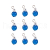Cat Eye Pendants HJEW-TAC0010-02-1