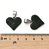 201 Stainless Steel Clay Pendants STAS-R166-02E-P-3