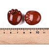 Natural Red Jasper Footprint Figurines DJEW-N003-02F-3