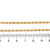 304 Stainless Steel Rice Chain Necklaces NJEW-Z057-06G-5
