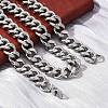 304 Stainless Steel Cuban Link Chain Necklaces for Men NJEW-D301-01P-4