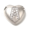 Rack Plating Brass Micro Pave Cubic Zirconia Pendants KK-I722-04P-A-1