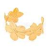 304 Stainless Steel Open Cuff Bangles for Women BJEW-G711-01D-G-2