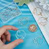 Unicraftale 8Pcs 2 Colors 201 Stainless Steel Pendants STAS-UN0040-83-2