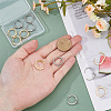 DICOSMETIC 12Pcs 2 Colors 201 Stainless Steel Huggie Hoop Earrings Findings FIND-DC0005-91-3