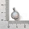 Brass Micro Pave Cubic Zirconia Pendants KK-K398-27P-01-3