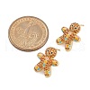 Christmas Rack Plating Brass Cubic Zirconia Stud Earrings EJEW-K245-54B-G-5