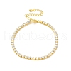 Clear Cubic Zirconia Tennis Bracelet BJEW-A132-02G-8