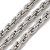 Tarnish Resistant 304 Stainless Steel Link Chains CHS-A012-06A-P-1