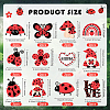 SUNNYCLUE 1 Set Ladybug Wood Pendant Decorations DIY-SC0026-45-2