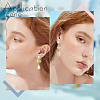 Beebeecraft 14Pcs Brass Clip-on Earring Findings KK-BBC0012-41-5