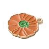 Thanksgiving Day Golden Tone Alloy Enamel Pendants ENAM-M002-02K-G-2