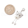 7Pcs 7 Styles Angel Glass Pearl Pendant Decorations HJEW-JM03026-2