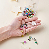 Kissitty Baking Painted Crackle Glass Pendant CCG-KS0001-01-6
