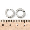 Tarnish Resistant 202 Stainless Steel Huggie Hoop Earrings EJEW-O087-09A-P-3