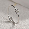 Star 304 Stainless Steel with Crystal Rhinestone Cuff Rings for Women FS-WGC8D6E-01-1