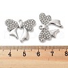 Rack Plating Alloy Rhinestone Pendants PALLOY-F311-04P-3