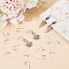 Beebeecraft 300Pcs 316 Surgical Stainless Steel Earring Hooks STAS-BBC0006-24-4