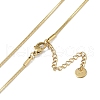 304 Stainless Steel Snake Chain Necklaces NJEW-U004-04G-3