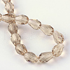Transparent Glass Bead Strands GLAA-R024-6x8mm-05-3