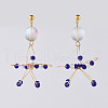 Dangle Stud Earrings EJEW-JE03694-2