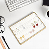 CALFOVERA 1Pc 4 Rows/18 Grids Imitation Leather Jewelry Pendant Trays CON-CL0001-01-4