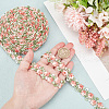 ARRICRAFT 7.5 Yards Flower Polyester Lace Ribbon OCOR-AR0001-62A-4