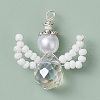 Glass Seed Beaded Pendants PALLOY-MZ00355-2