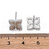 Brass Stud Earrings EJEW-D288-13P-3