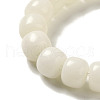Natural White Jade Bead Bracelets BJEW-B080-36-3