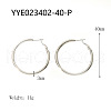Stylish Stainless Steel Big Hoop Earrings NA7733-7-1