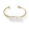 Brass Cuff Bangles BJEW-F386-02G-2