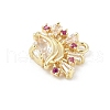 Brass Micro Pave Cubic Zirconia Pendants KK-M326-16G-2