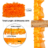 Gorgecraft 10M 2-Layer Polyester Pleated Lace Trim Ribbon DIY-GF0008-89A-2