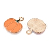 Thanksgiving Day Theme Alloy Enamel Pendants X-ENAM-T020-35N-2