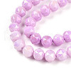 Electroplate Glass Beads Strands GLAA-N010-8mm-10-3