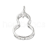 Brass Micro Pave Cubic Zirconia Pendants KK-D357-13P-1