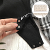 5 Yards 201 Stainless Steel Snap Button Tape OCOR-WH0078-190B-03P-5