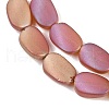 Electroplate Glass Beads Strands EGLA-C009-01B-FR06-3
